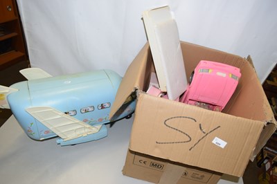 Lot 689 - A Barbie plane and other toys and dolls