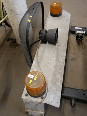 Lot 836 - A vehicle rooftop safety light and loud hailer...