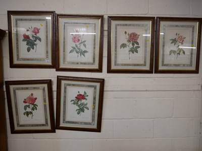 Lot 250 - A set of four coloured prints of roses