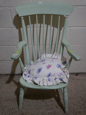 Lot 265 - A painted Victorian Windsor type chair