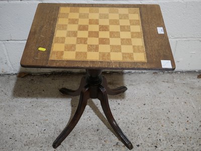 Lot 270 - A reproduction cabriole leg games table