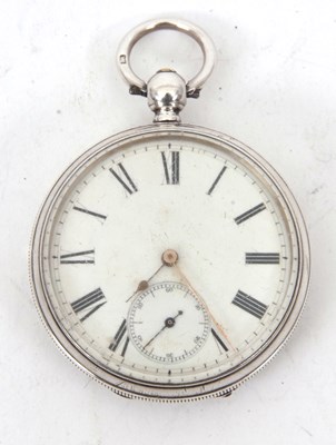 Lot 232 - A silver cased Waltham open face pocket watch,...