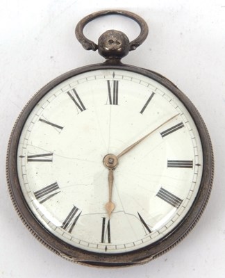 Lot 233 - A silver case fusee pocket watch by Jamie...