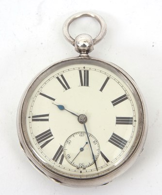 Lot 238 - A silver cased Waltham open face pocket watch,...