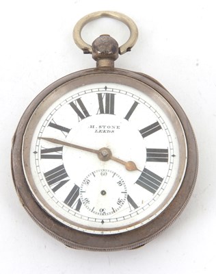 Lot 240 - A silver cased H Stone of Leeds open face...