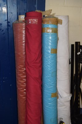 Lot 901 - Five rolls of various fabric