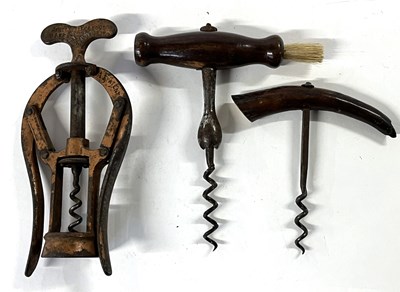Lot 379 - James Heeley & Sons Patent Double Lever Corkscrew c.1880