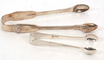 Lot 145 - A large pair of George IV fiddle, thread and...