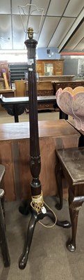 Lot 469 - An early 20th Century mahogany standard lamp...