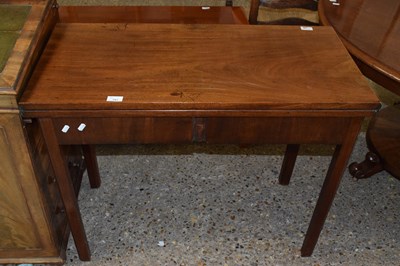 Lot 341 - A Georgian mahogany tea table of plain...