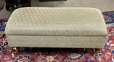 Lot 485 - A 20th Century storage footstool on turned...