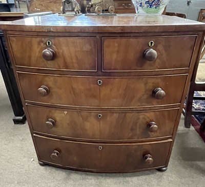 Lot 495 - A Victorian mahogany chest of two short over...