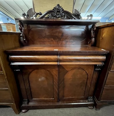 Lot 499 - A Victorian mahogany chiffonier with a...