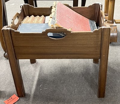 Lot 540 - A 19th Century mahogany book trough of...
