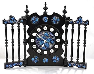 Lot 542 - A 20th Century Spanish mantel clock with...