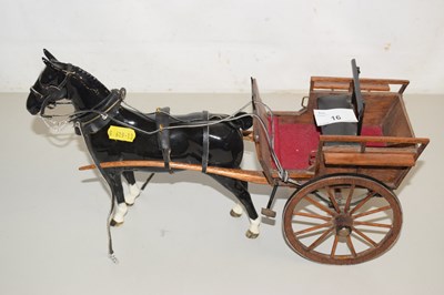 Lot 16 - Model of horse and cart