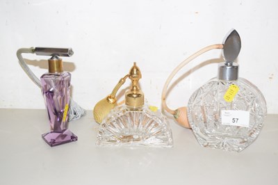 Lot 57 - Three various perfume atomisers