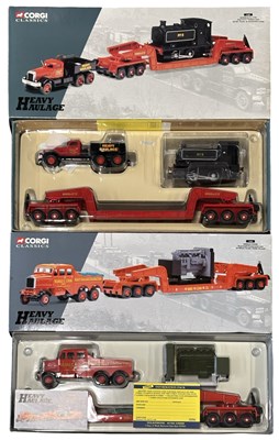 Lot 76 - A pair of boxed Corgi Heavy Haulage vehicles,...