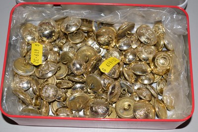 Lot 95 - Tin containing a quantity of various brass...