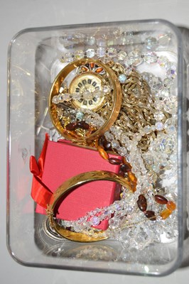Lot 102 - Box containing various costume jewellery