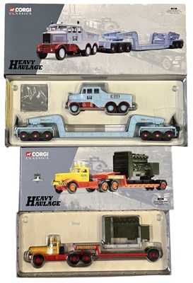 Lot 100 - A pair of boxed Corgi Heavy Haulage vehicles...
