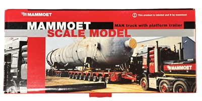 Lot 148 - A boxed Mammoet scale model MAN truck with...