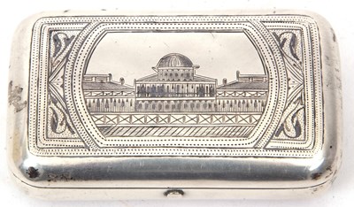 Lot 174 - A late 19th Century Russian silver Niello city...