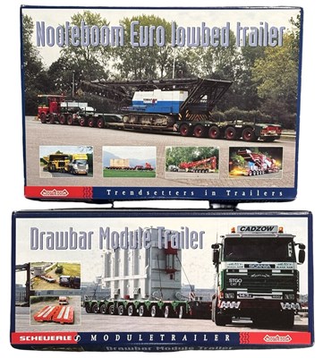 Lot 151 - A pair of boxed Nooteboom heavy haulage models