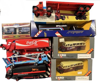 Lot 118 - A mixed lot of various boxed Corgi lorries and...