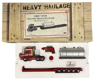 Lot 121 - A boxed Corgi Heavy Haulage CC12810 Scania T...