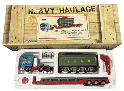 Lot 127 - A boxed Corgi Heavy Haulage CC13213 DAF XF...