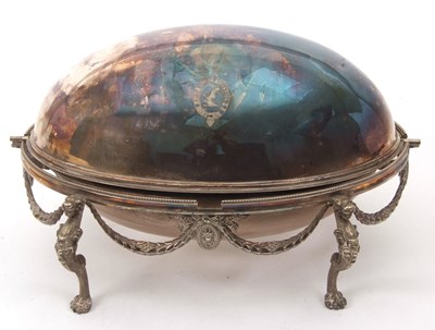 Lot 200 - Victorian silver plated breakfast server or...