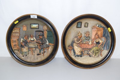 Lot 128 - Two Musterschutz decorative wall plaques