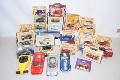 Lot 132 - Collection of boxed and unboxed die cast cars...