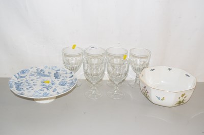 Lot 146 - Various glass ware and ceramics to include a...