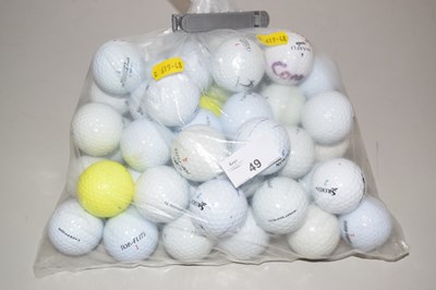 Lot 49 - Bagged quantity of various golf balls