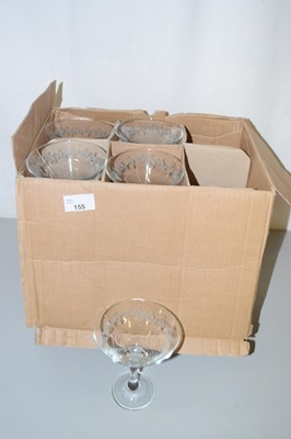 Lot 155 - Boxed set of decorative glasses