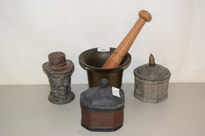 Lot 177 - Three various vintage tobacco boxes together...