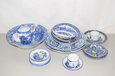 Lot 200 - Selection of assorted blue and white including...