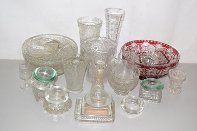 Lot 210 - Selection of various pressed glass wares