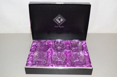 Lot 211 - Cased set of six Edinburgh Crystal tumblers