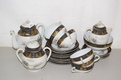 Lot 212 - A Japanese early 20th Century tea set