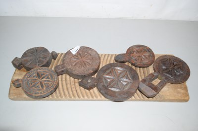 Lot 214 - Various wooden moulds etc