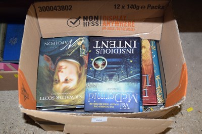 Lot 224 - Box containing various hardback fiction