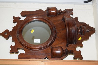 Lot 233 - Ornate wooden framed hall mirror