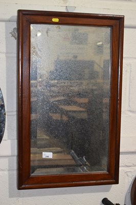 Lot 246 - Mahogany framed wall mirror