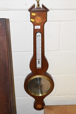 Lot 260 - A reproduction banjo barometer/thermometer
