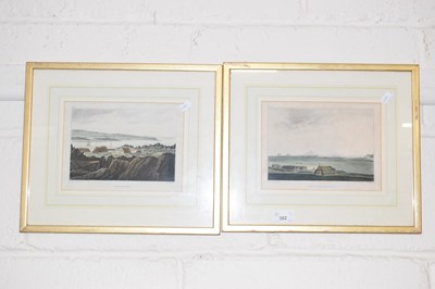 Lot 262 - Pair of mounted prints "Havnefiord" and "Mount...