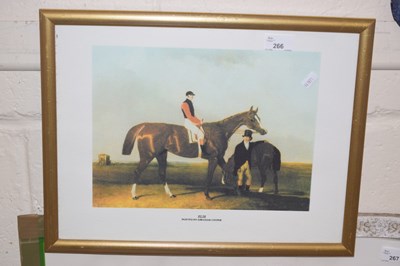 Lot 266 - Framed equine interest print "Elis after...