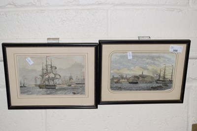 Lot 268 - Two 19th Century coloured engravings, framed,...